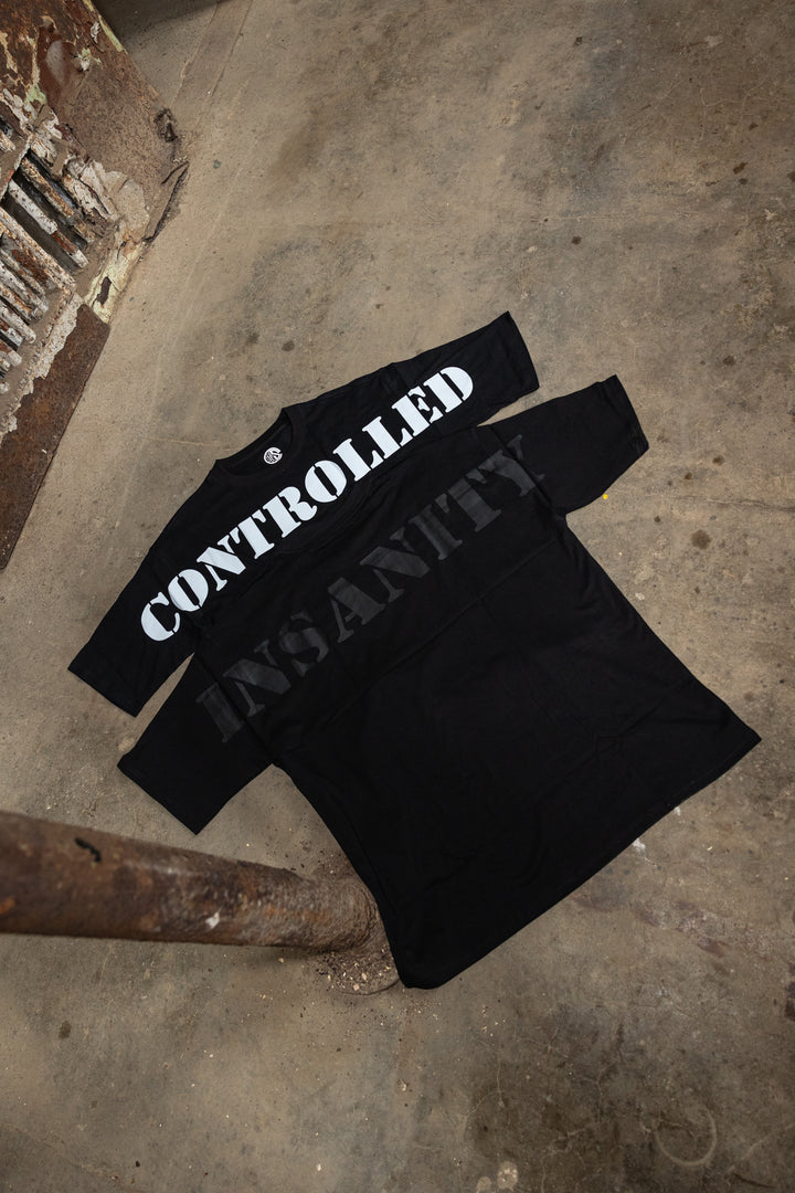 White on Black Lightweight Tee