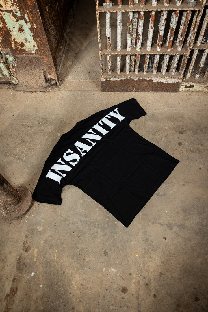 White on Black Lightweight Tee