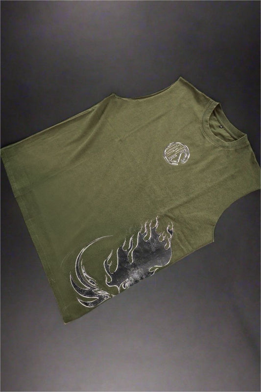 Forest Green Rising Phoenix Cutoff