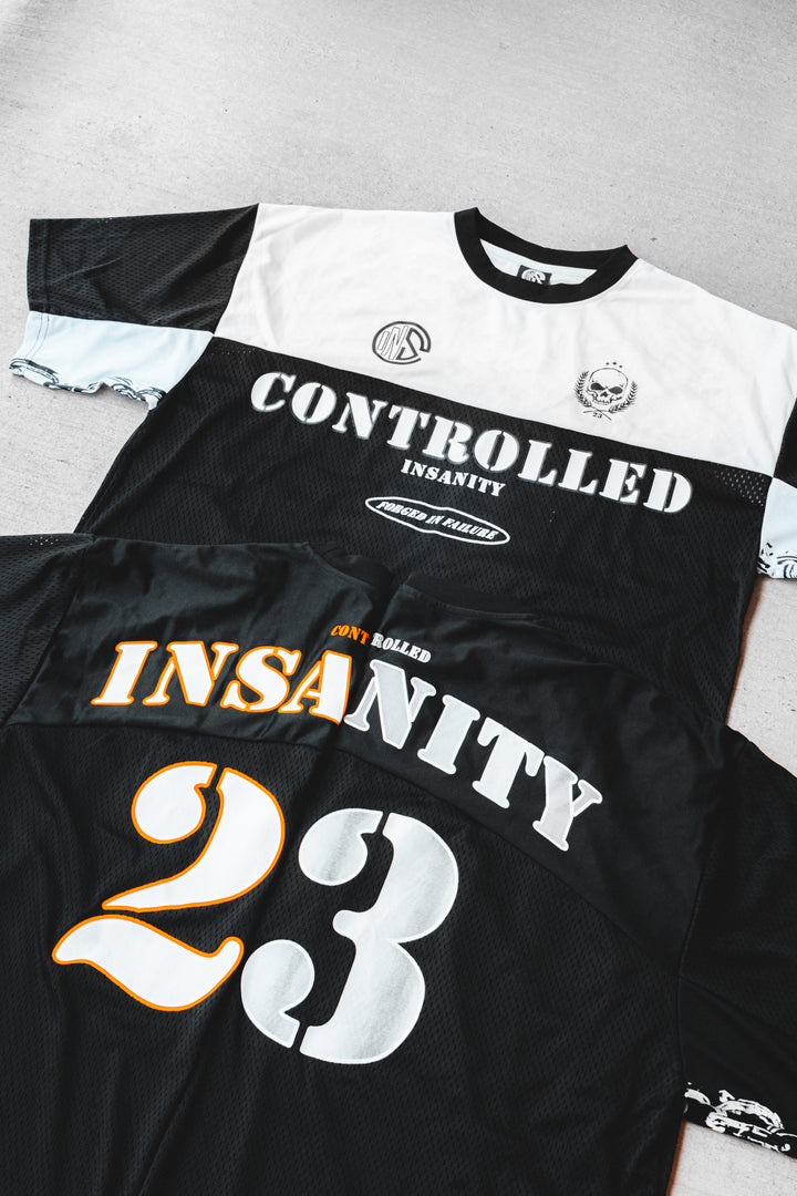 White Controlled Insanity Labeled Jersey 1/300