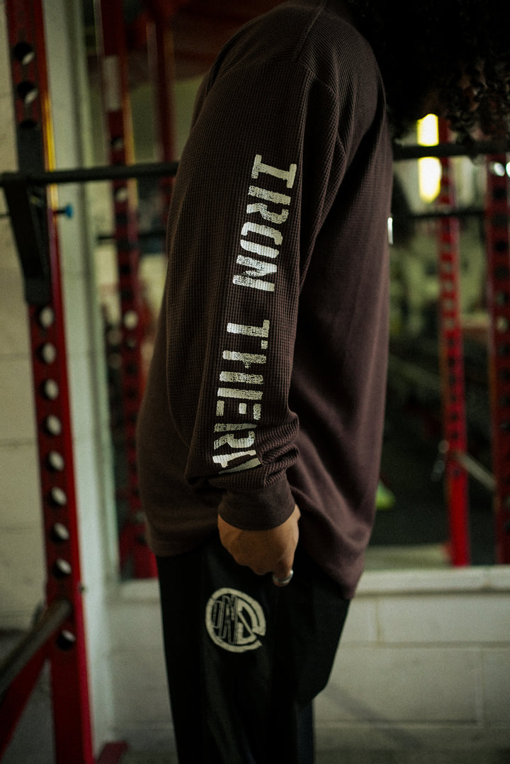Brown Iron Therapy Long-Sleeve Waffle Thermal