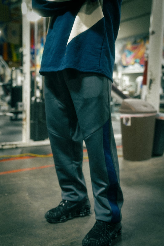Varsity Blue & Gray Track Pants