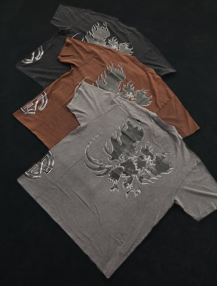 Midnight Black Distressed Tee