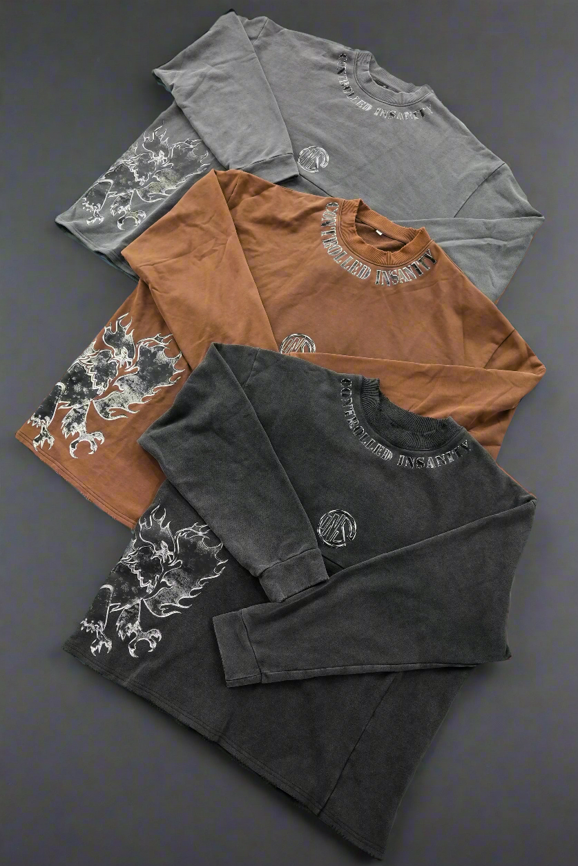 Earth Brown Phoenix Crewneck