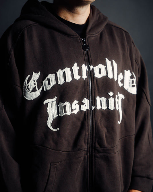 Mocha Brown Essential Zip Up