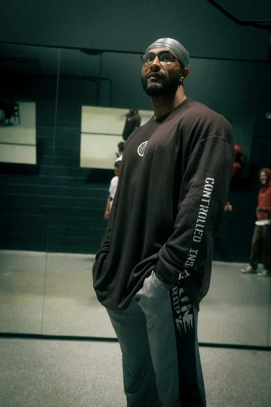 Gray Iron Therapy Mesh Sweatpants