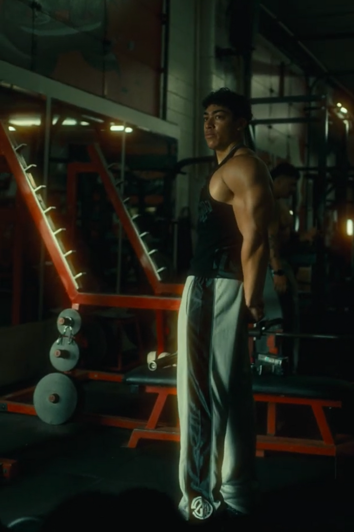 Gray Iron Therapy Mesh Sweatpants