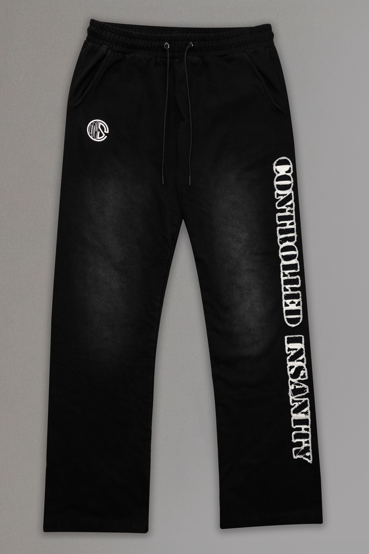 Black Sunwashed Sweatpants