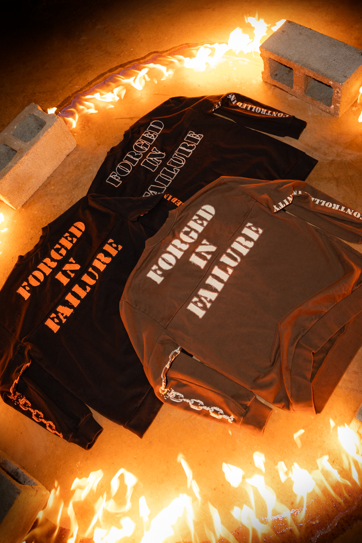 Orange Forged in Failure Crewneck