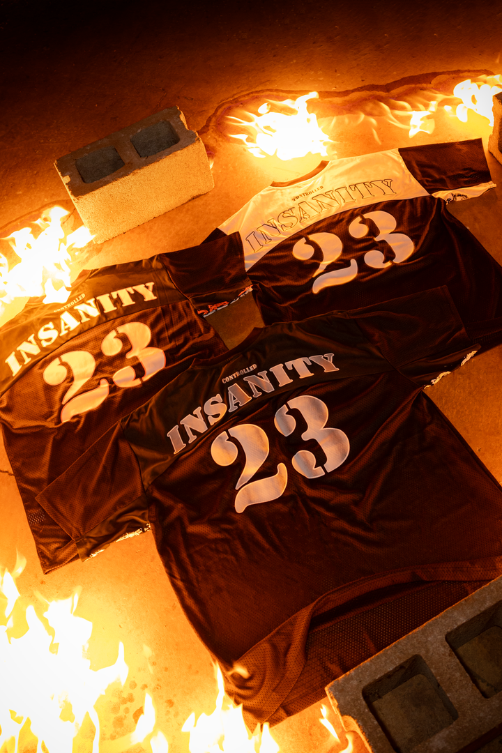 White Controlled Insanity Labeled Jersey 1/300