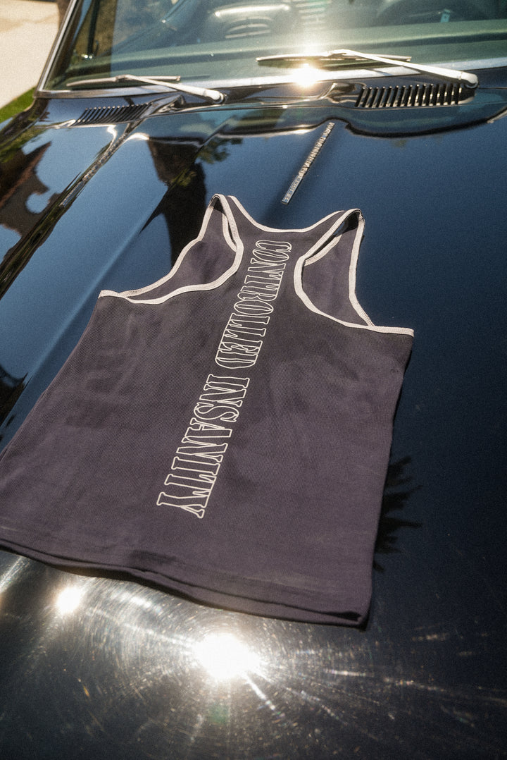Navy Blue Double-Layered Tank