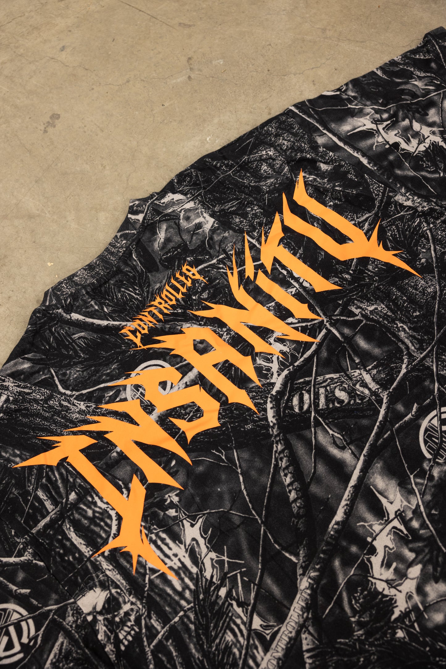 Orange Dark Aether Camo Tee