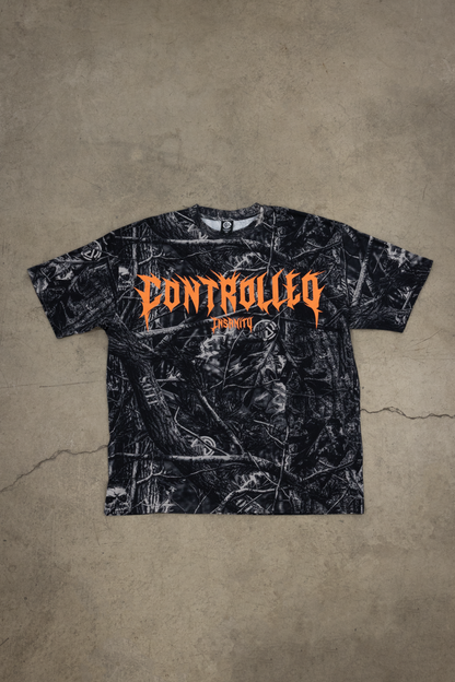 Orange Dark Aether Camo Tee