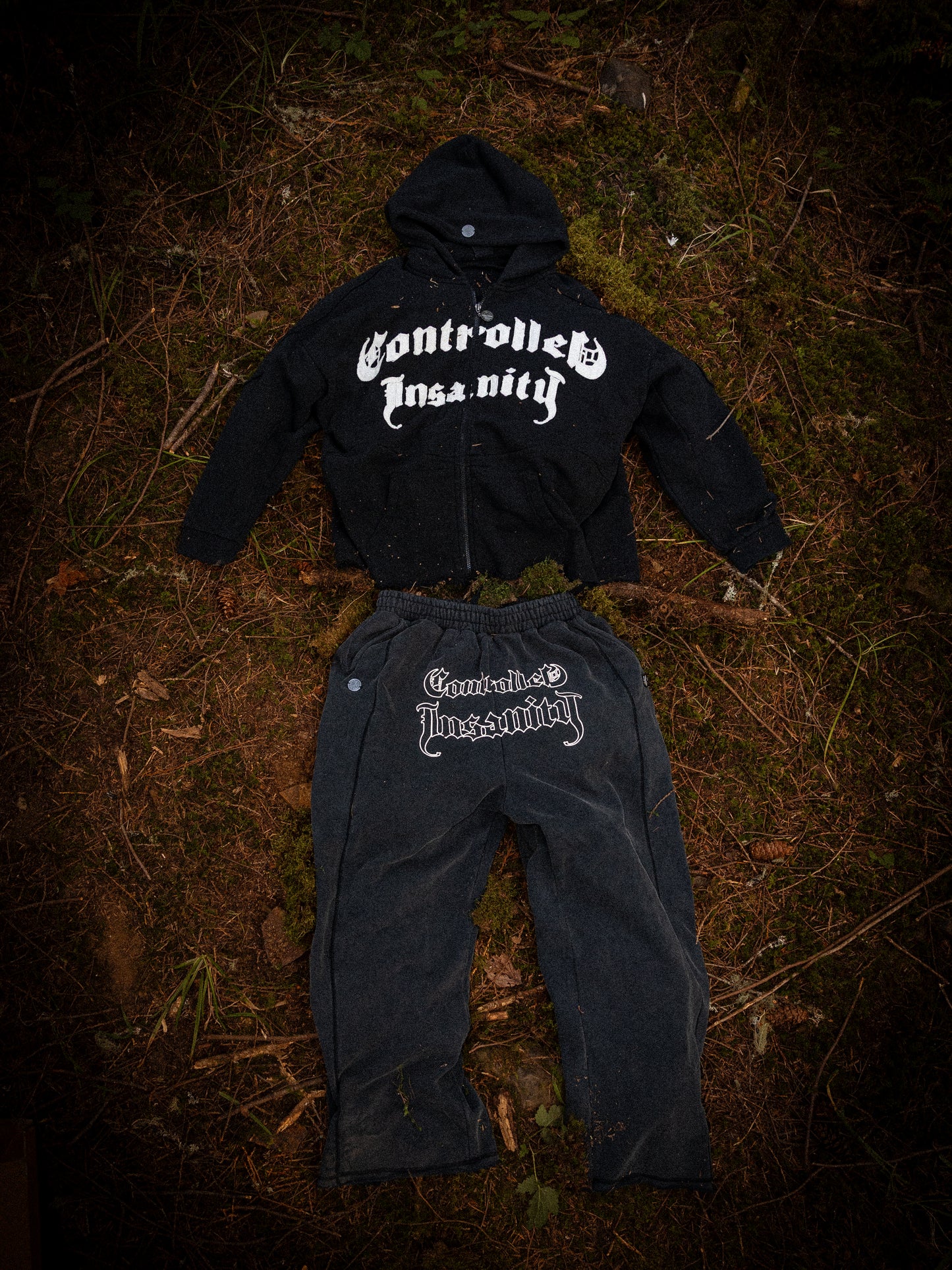 Midnight Black Essential Zip Ups