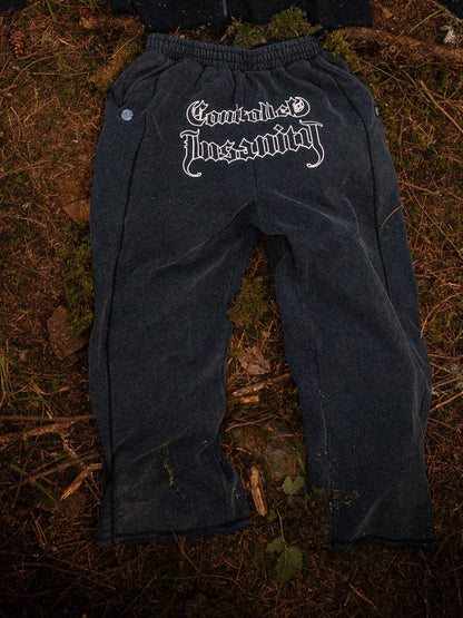 Dusk Black Heavyweight Sweatpants (Acid Washed)