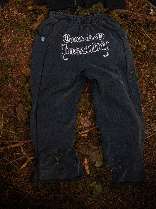 Dusk Black Heavyweight Sweatpants (Acid Washed)