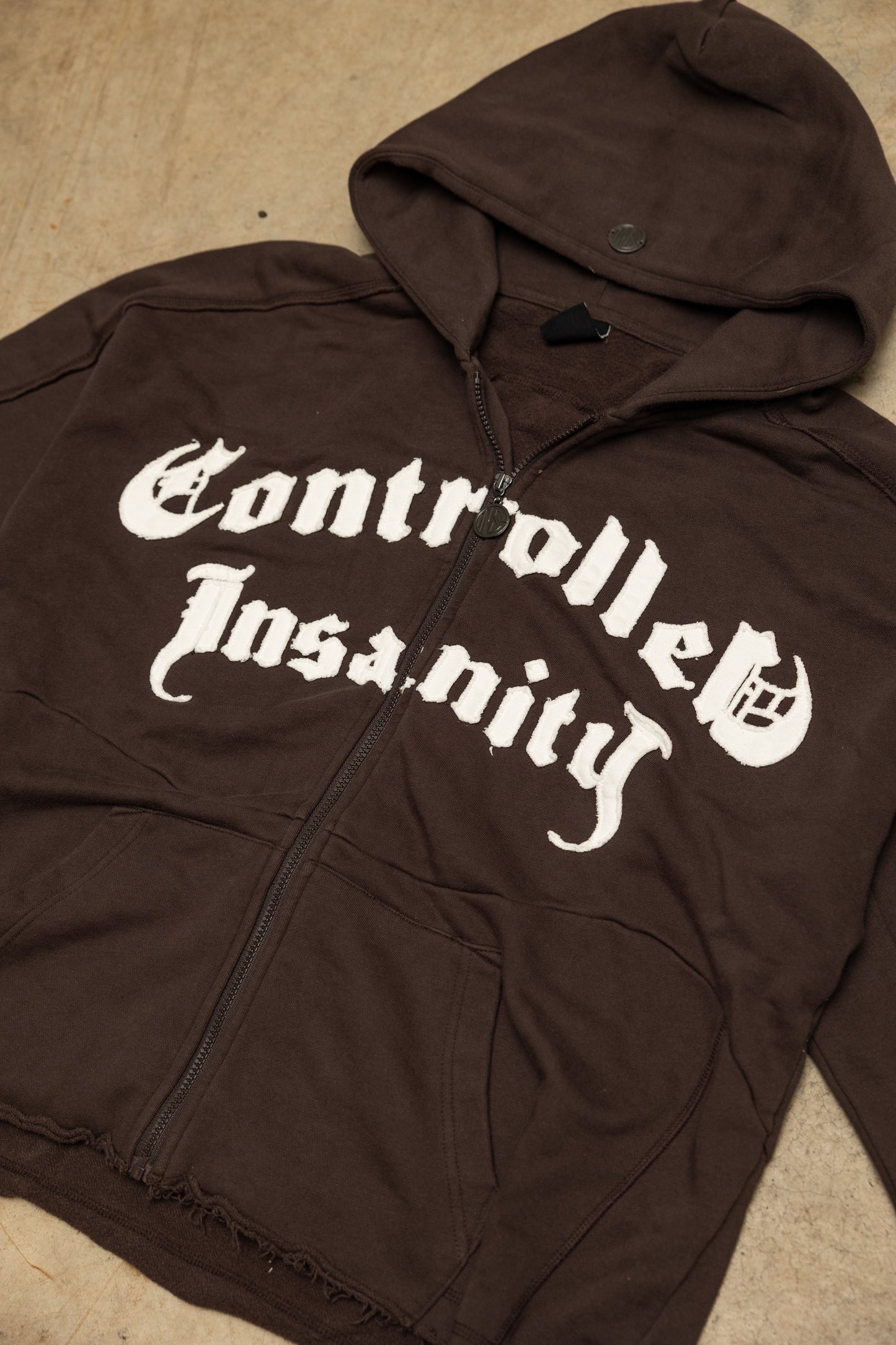 Mocha Brown Essential Zip Up