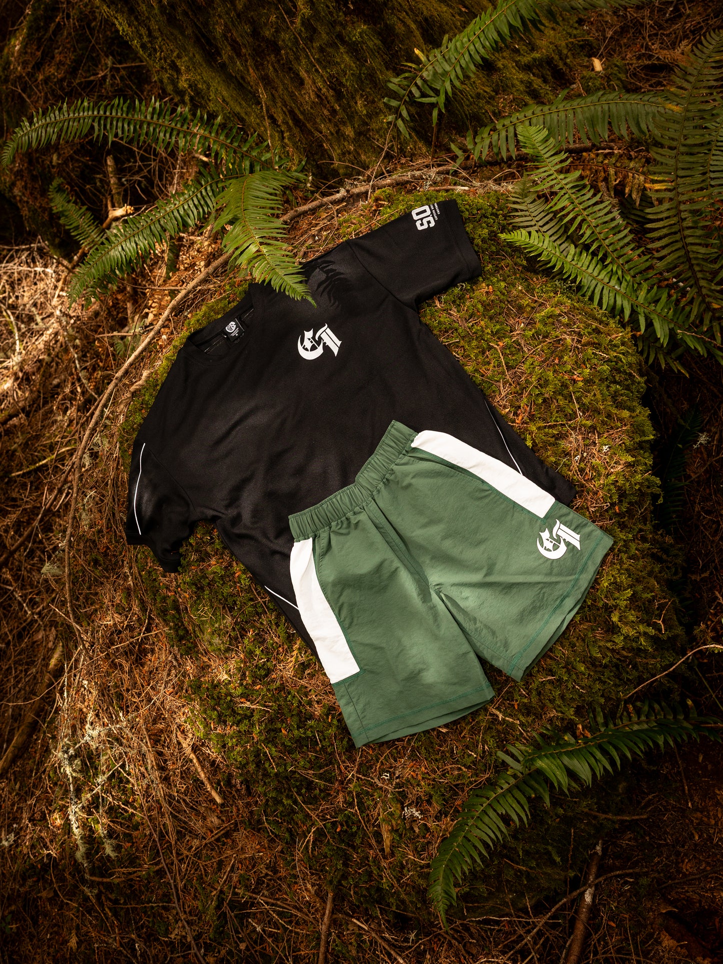 Prime Layer Forest Green Shorts