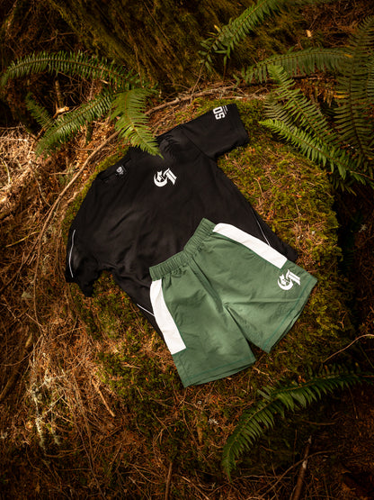 Prime Layer Forest Green Shorts