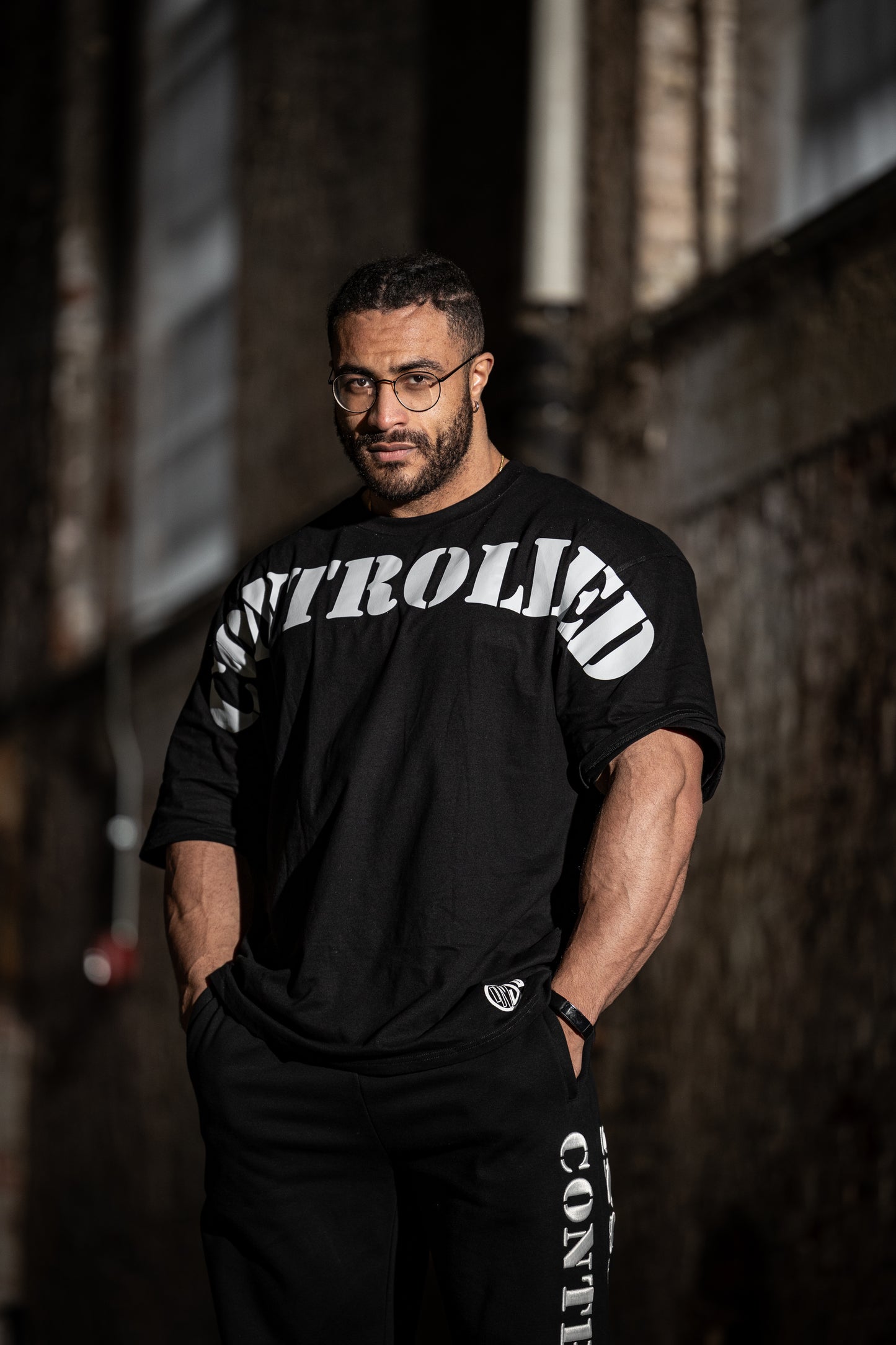 White on Black Lightweight Tee