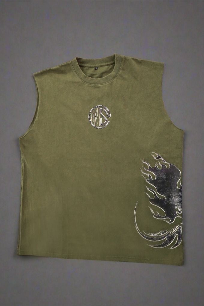 Forest Green Rising Phoenix Cutoff