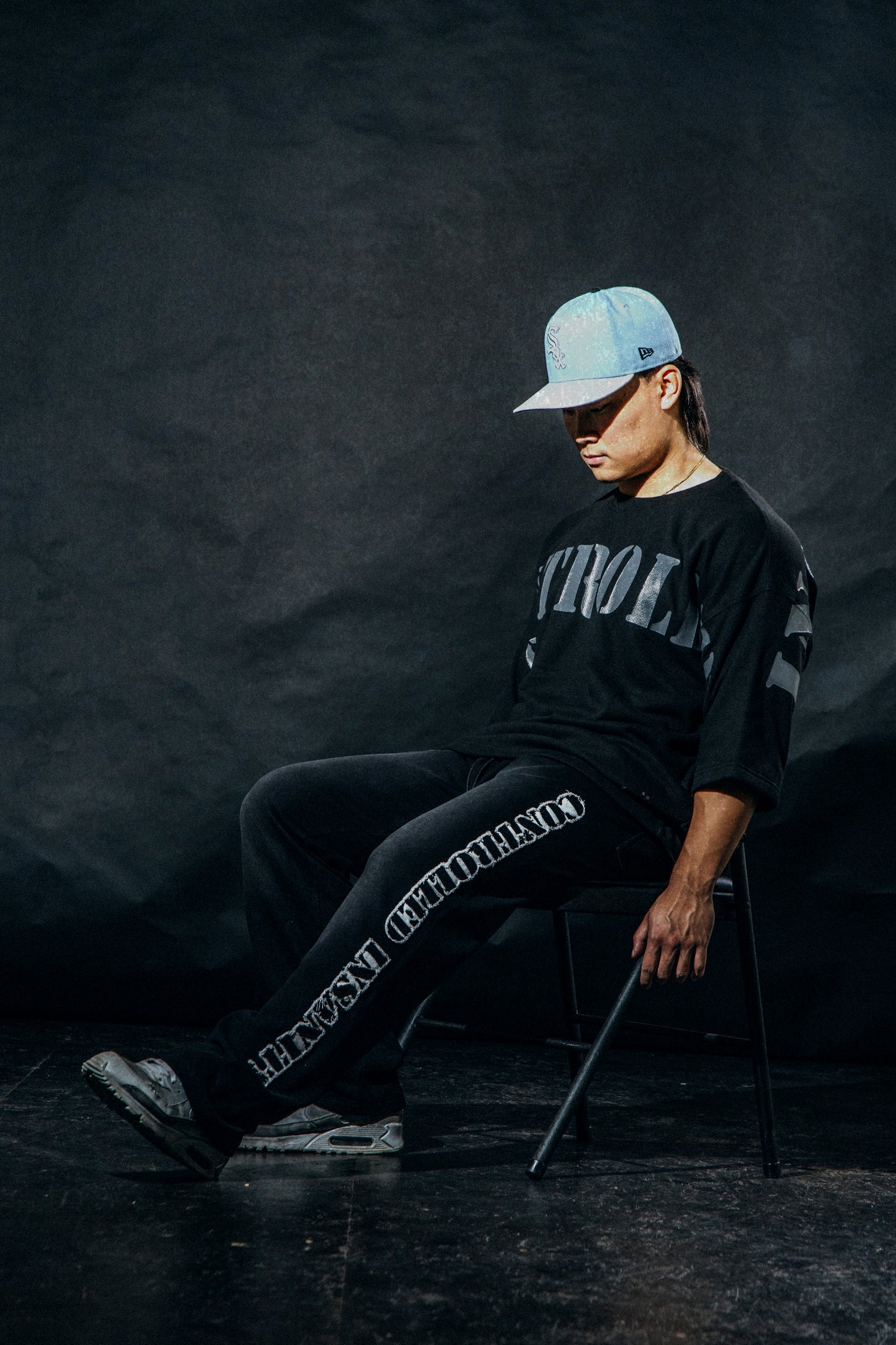 Black Sunwashed Sweatpants