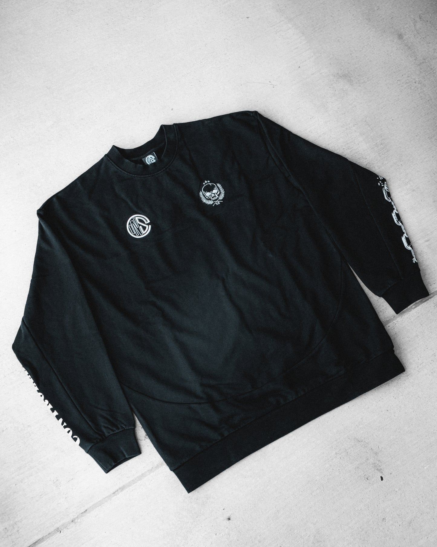 Black Forged in Failure Crewneck