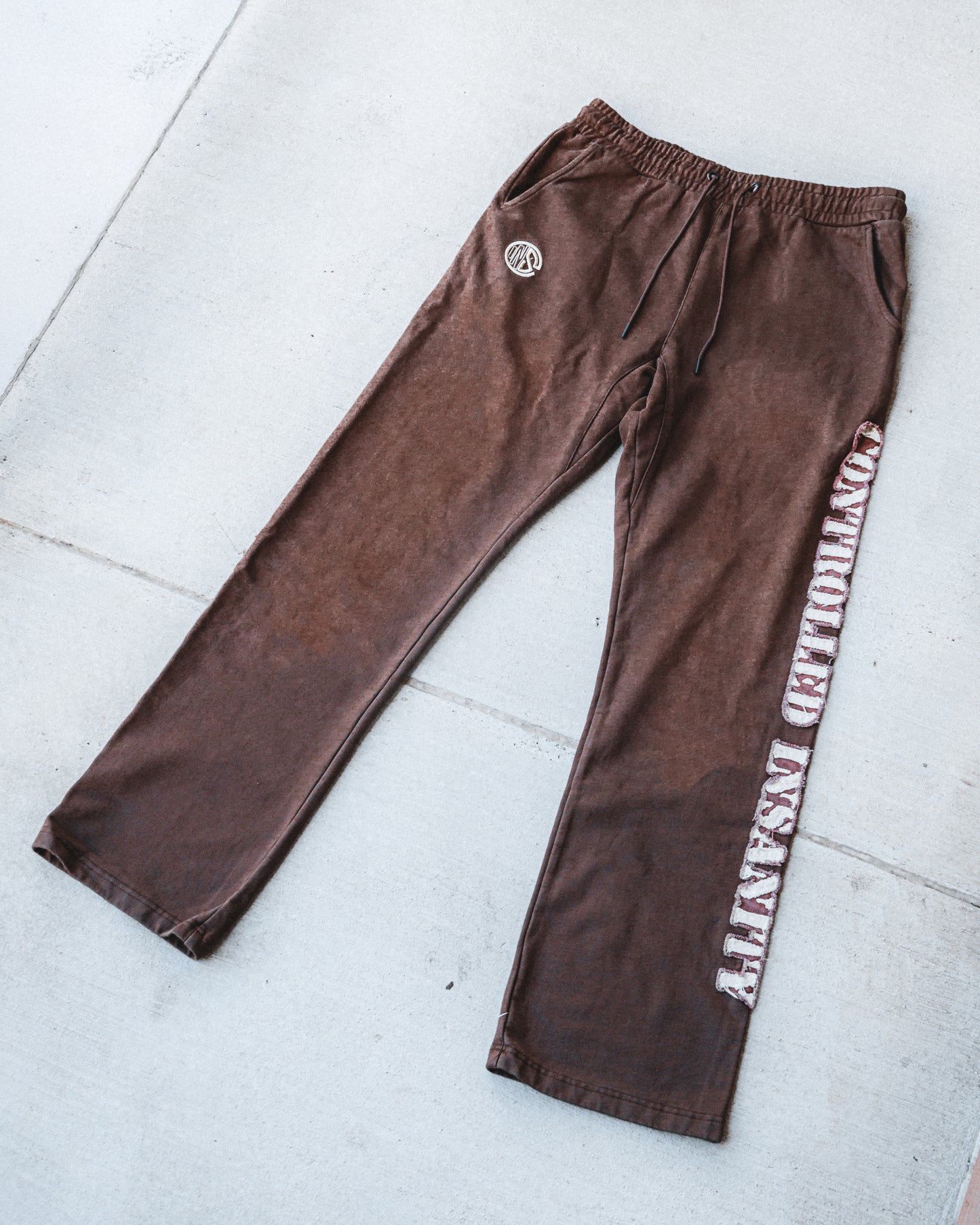 Brown Sunwashed Sweatpants