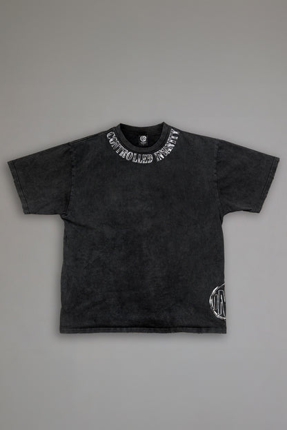 Midnight Black Distressed Tee