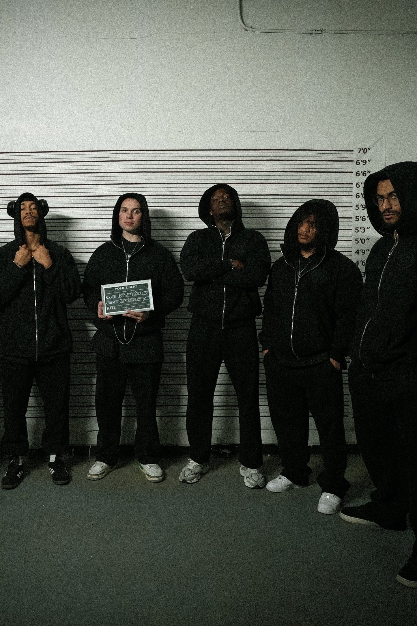 Blackout Shadow Zip Up Hoodie