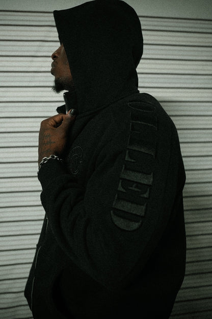 Blackout Shadow Zip Up Hoodie