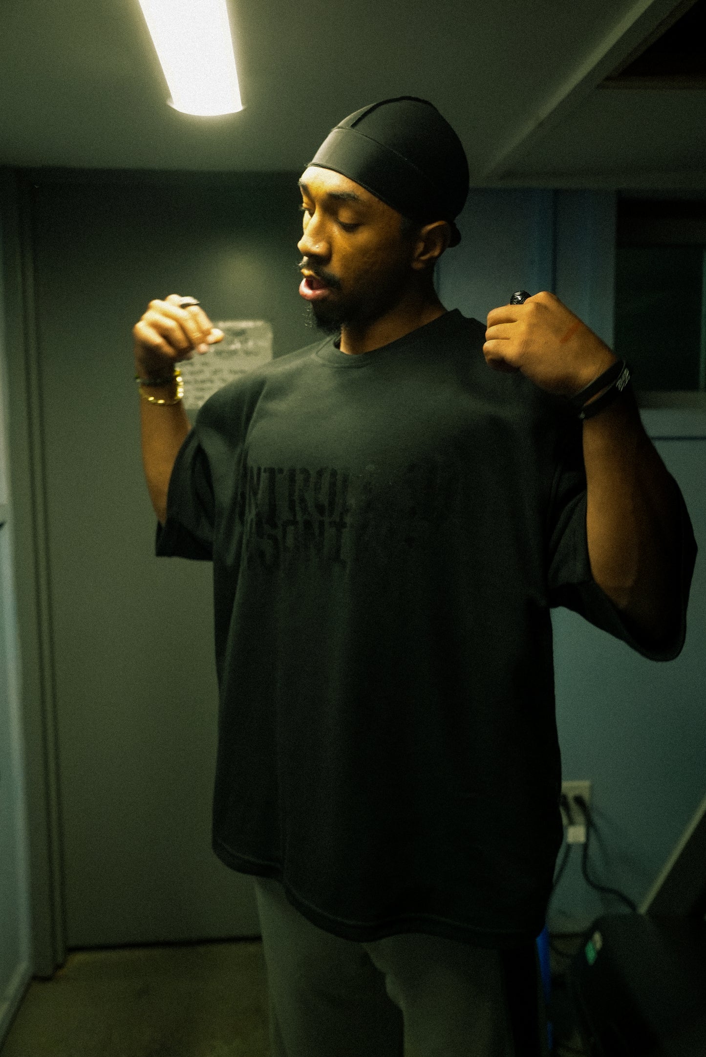 Black on Black Iron Therapy Pump Cover