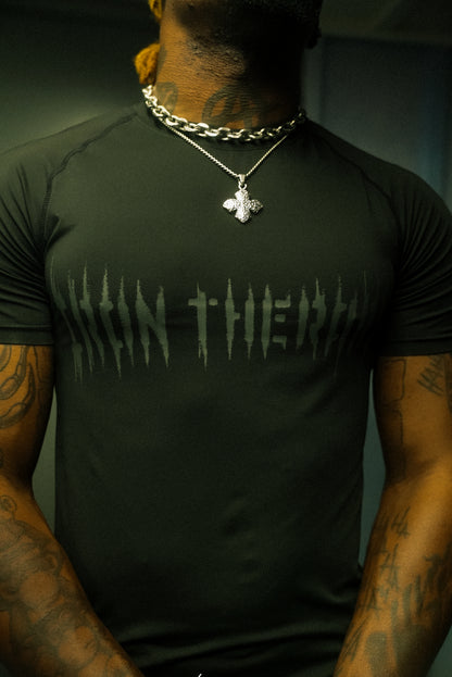 Onyx Black Iron Therapy Short-Sleeve Compression