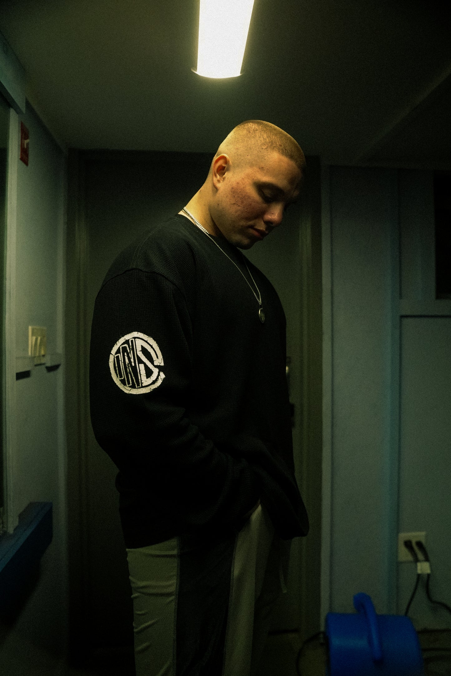 Onyx Black Iron Therapy Long-Sleeve Waffle Thermal