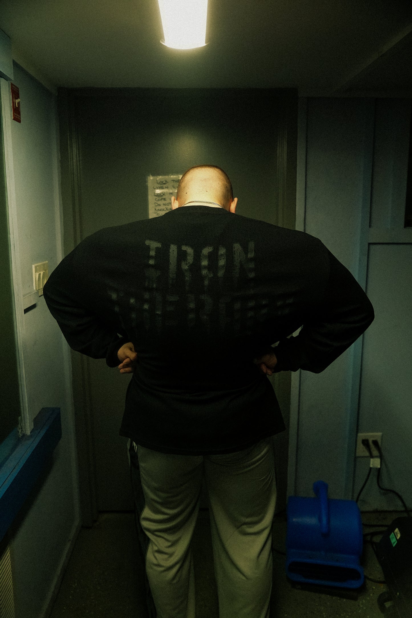 Onyx Black Iron Therapy Long-Sleeve Waffle Thermal