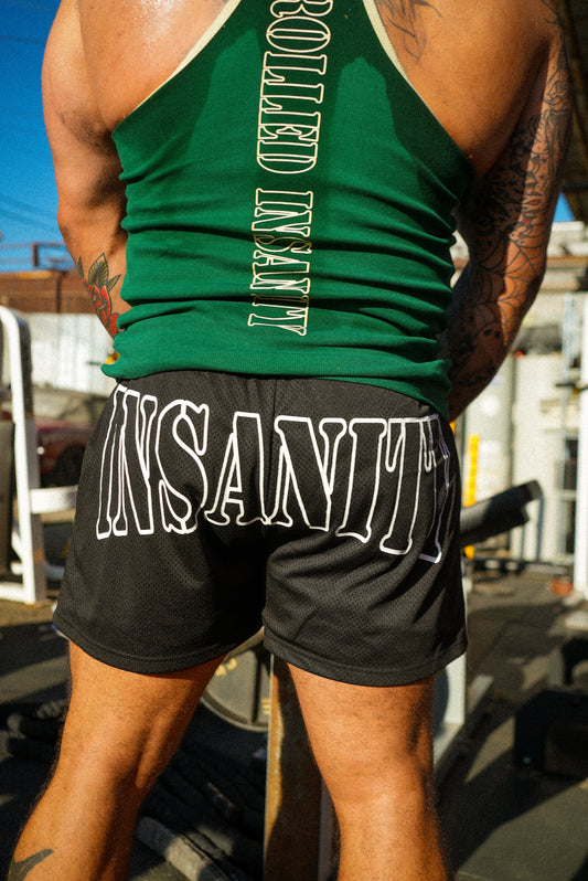 Onyx Black Mesh 3.5" Seam Shorts