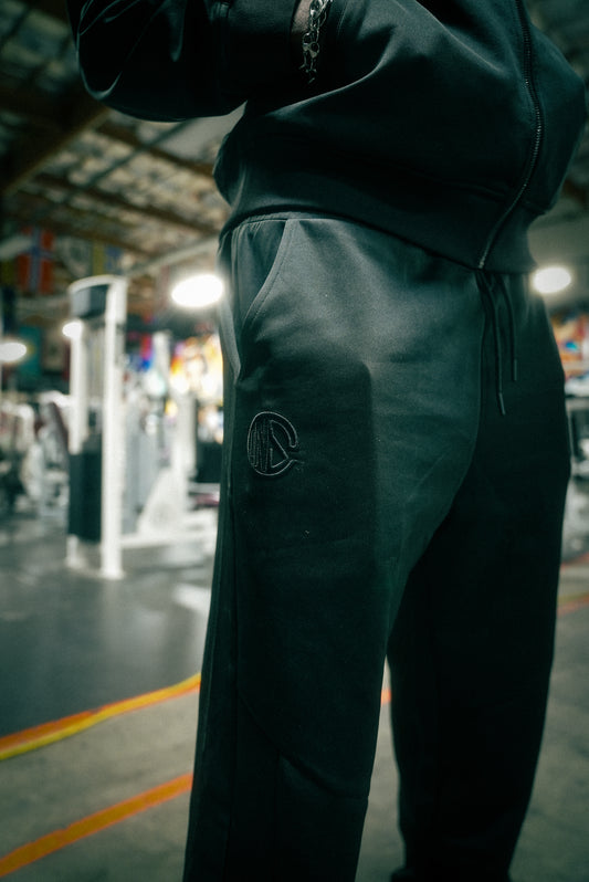 Onyx Black Track Pants