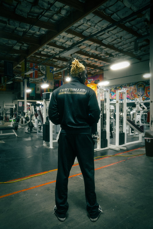 Onyx Black Track Pants