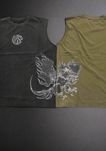 Forest Green Rising Phoenix Cutoff