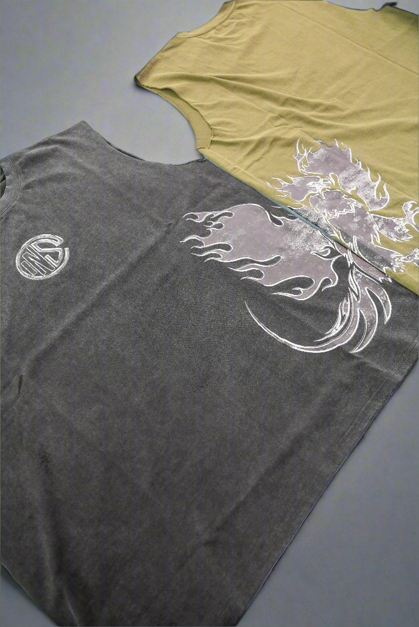 Forest Green Rising Phoenix Cutoff