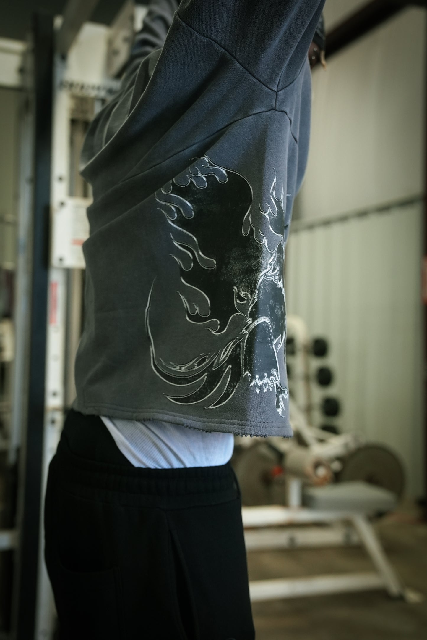 Stone Gray Phoenix Crewneck