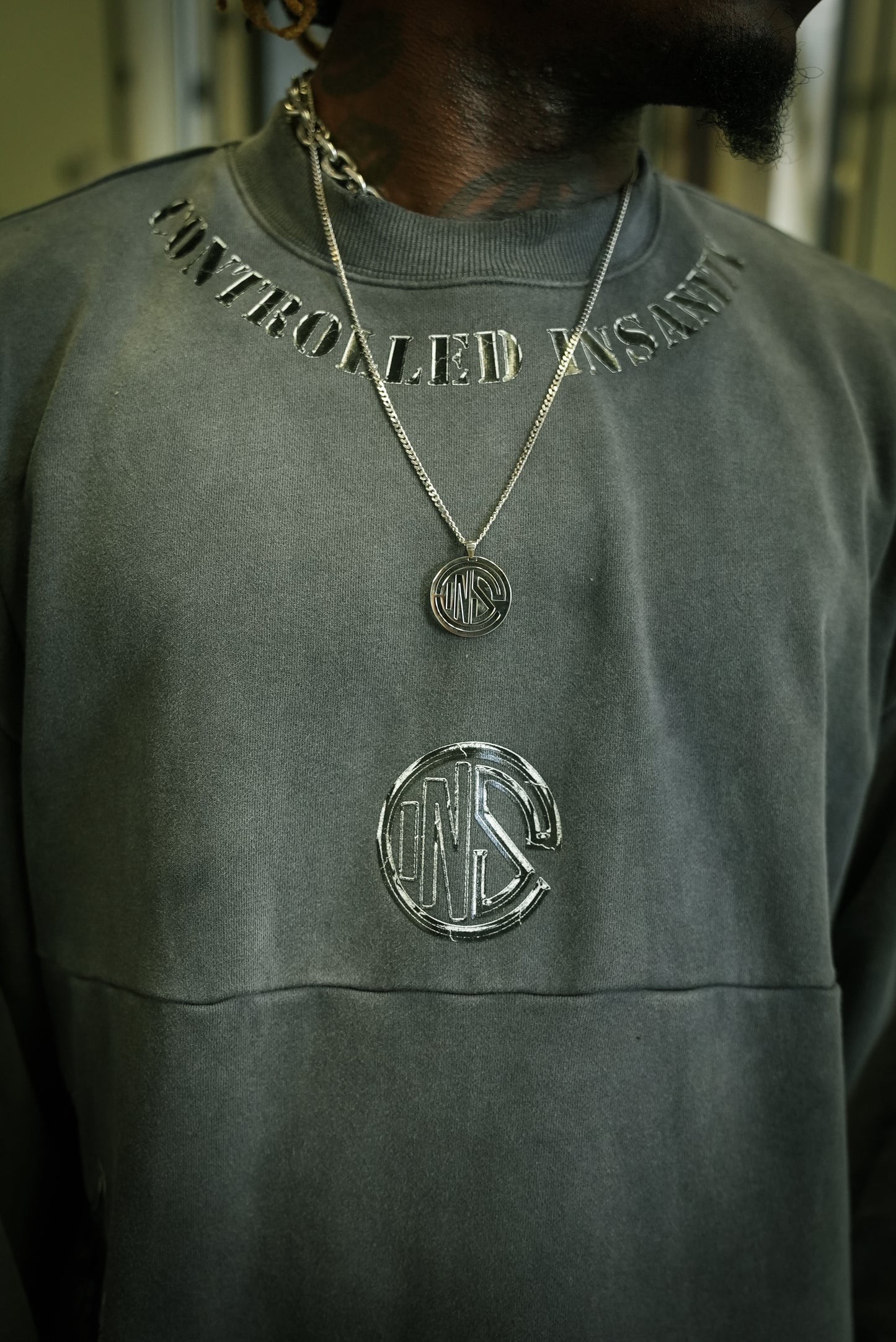 Stone Gray Phoenix Crewneck