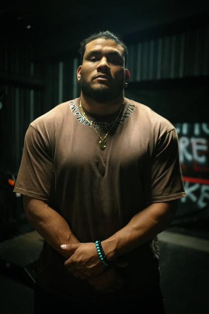 Earth Brown Distressed Tee