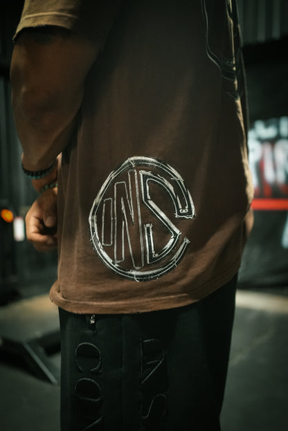 Earth Brown Distressed Tee