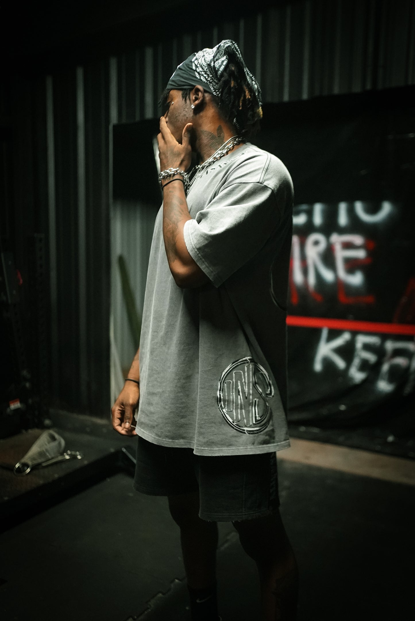 Gunmetal Gray Distressed Tee