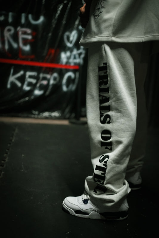 Silver Gray Trials of Steel Sweatpant