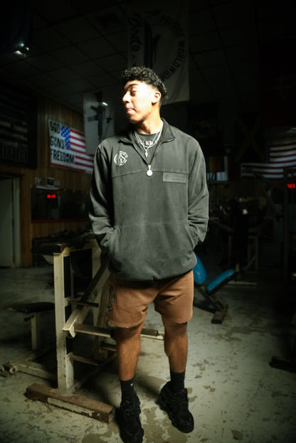 Blackout Suede Quarter-Zip