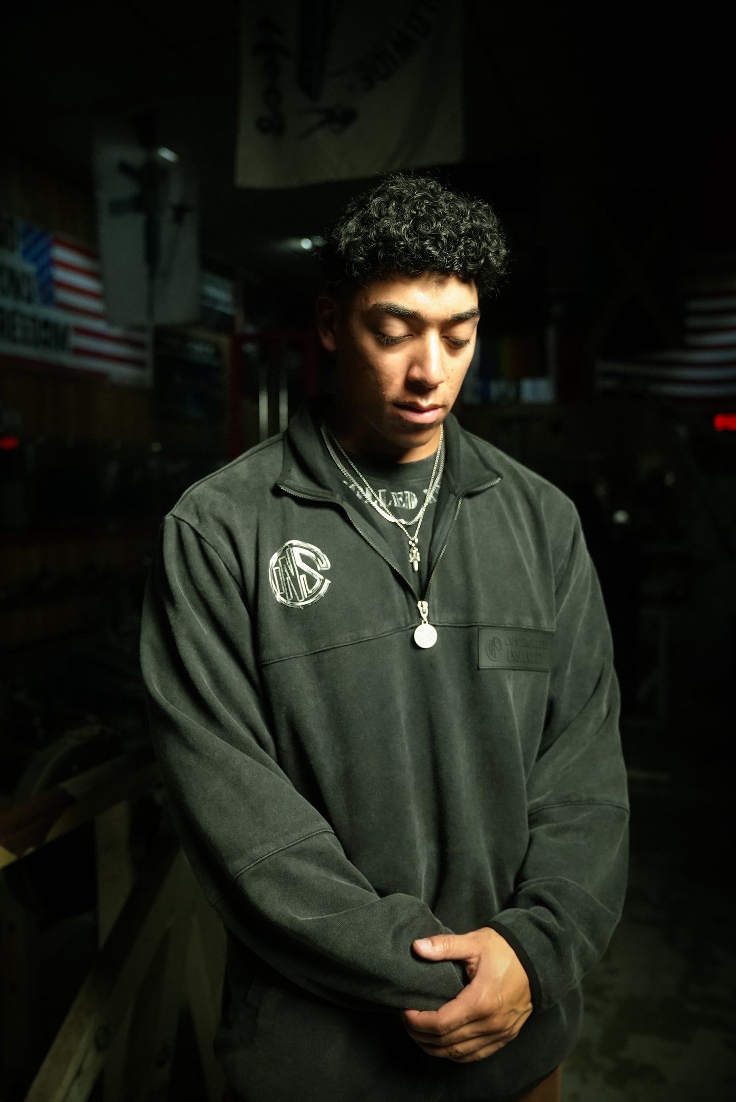 Blackout Suede Quarter-Zip