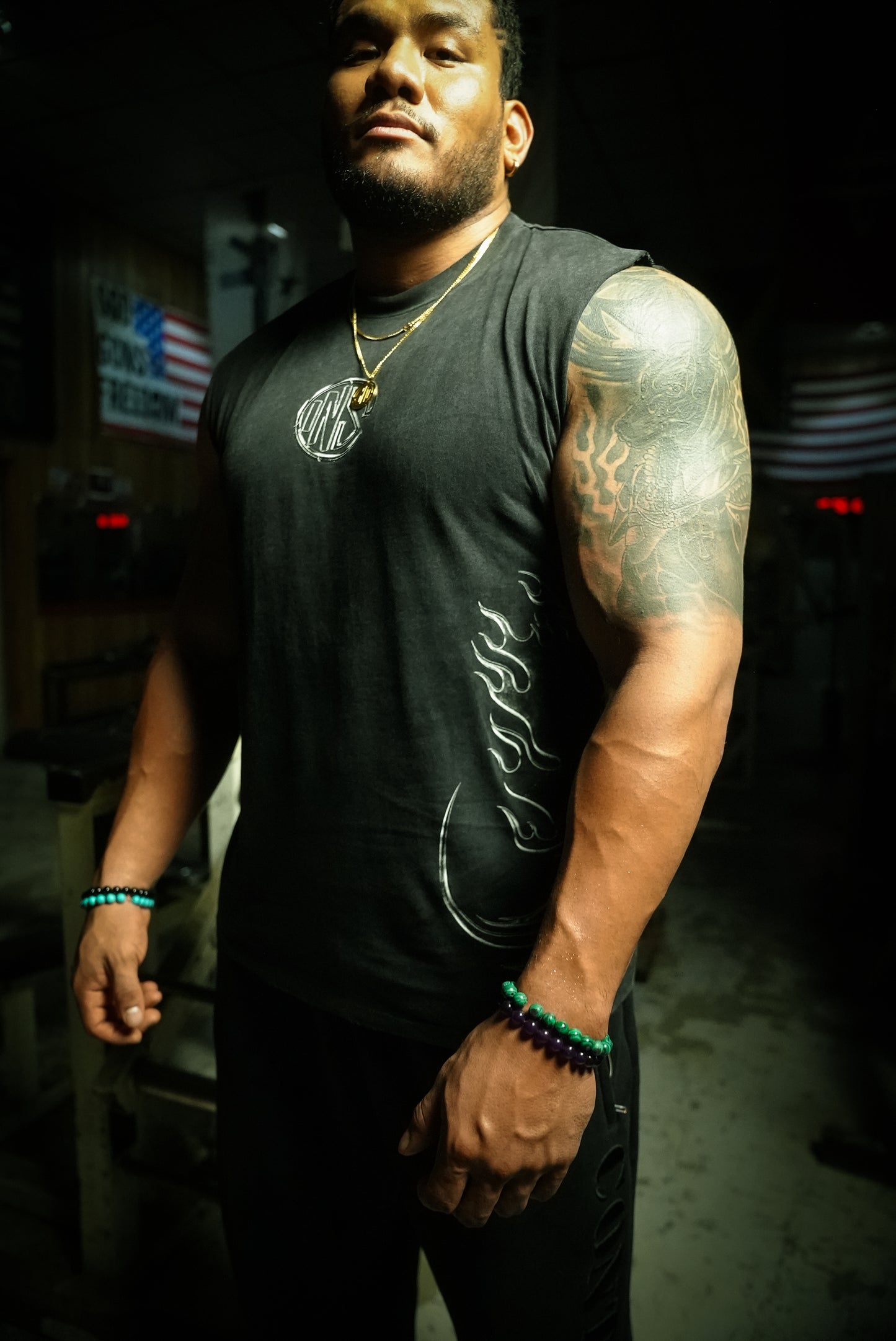 Midnight Black Rising Phoenix Cutoff