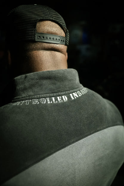 Gunmetal Gray Suede Quarter-Zip